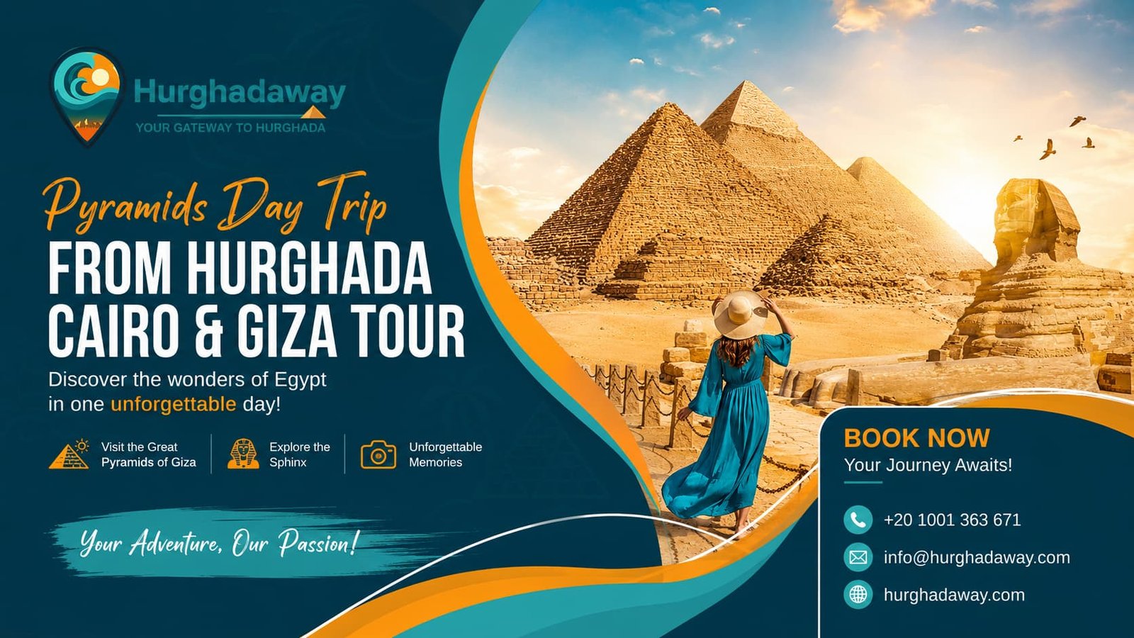 Pyramids Day Trip from Hurghada Cairo & Giza Tour